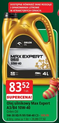 Olej silnikowy Max Expert A3/B4 10W-40 promocja w Leclerc