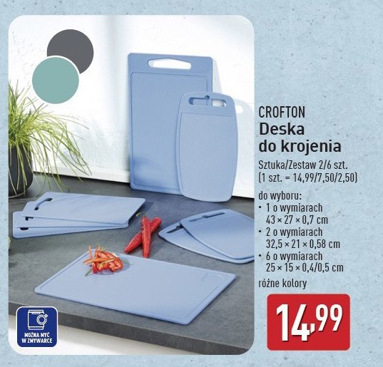 Deska do krojenia 32.5 x 21 cm Crofton promocja