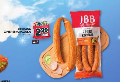 Kiełbasa z piersi kurczaka JBB promocja w Stokrotka