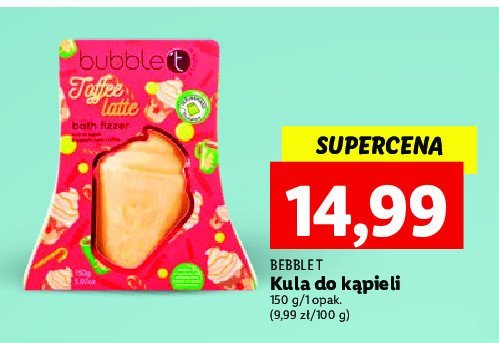 Kula do kapieli toffee latte BUBBLE T promocja