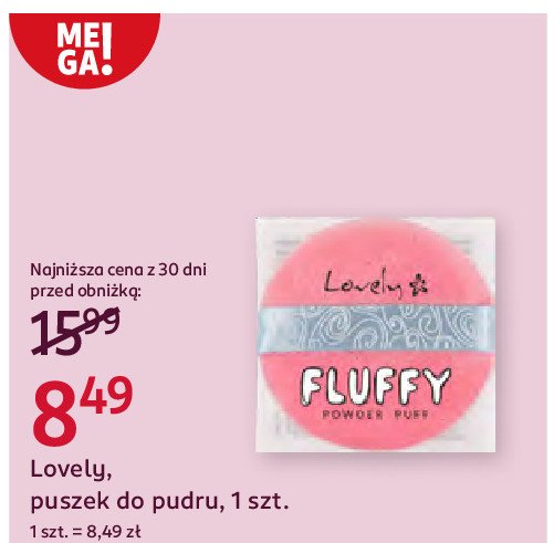 Puszek do pudru Lovely promocja w Rossmann