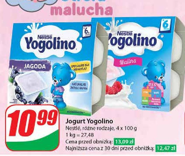 Deserek jagodowy Nestle yogolino (jogolino) promocja