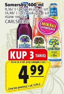 Piwo Somersby 400ml CARLSBERG promocja w Prim Market