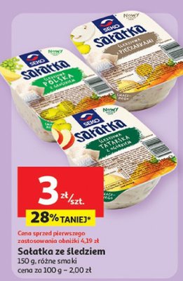 Sałatka ze śledziem różne smaki promocja w Auchan