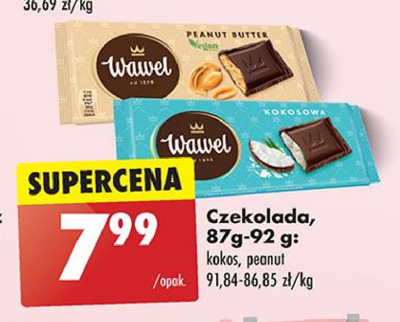 Czekolata peanut butter Wawel promocja