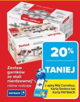 Zestaw garnków promocja w Carrefour