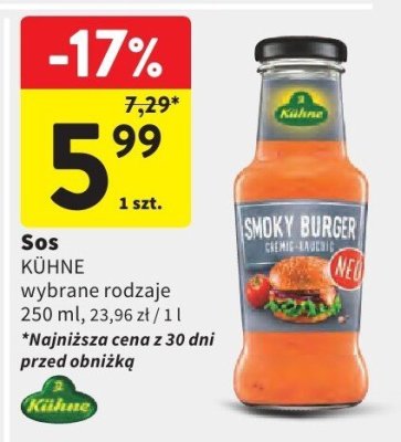 Sos wybrane rodzaje KUHNE promocja w Intermarche