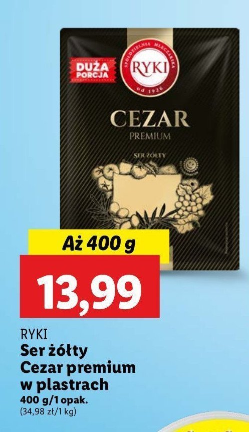 Ser cezar Ryki promocja w Lidl