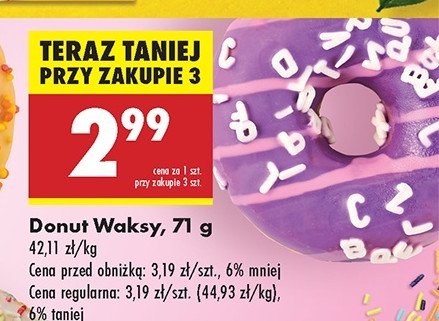Donut waksy promocja