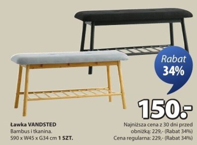 Ławka VANDSTED promocja w Jysk