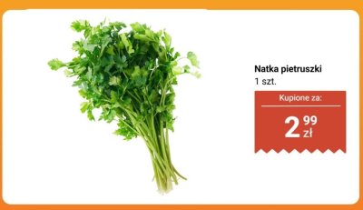 Natka pietruszki promocja w Biedronka