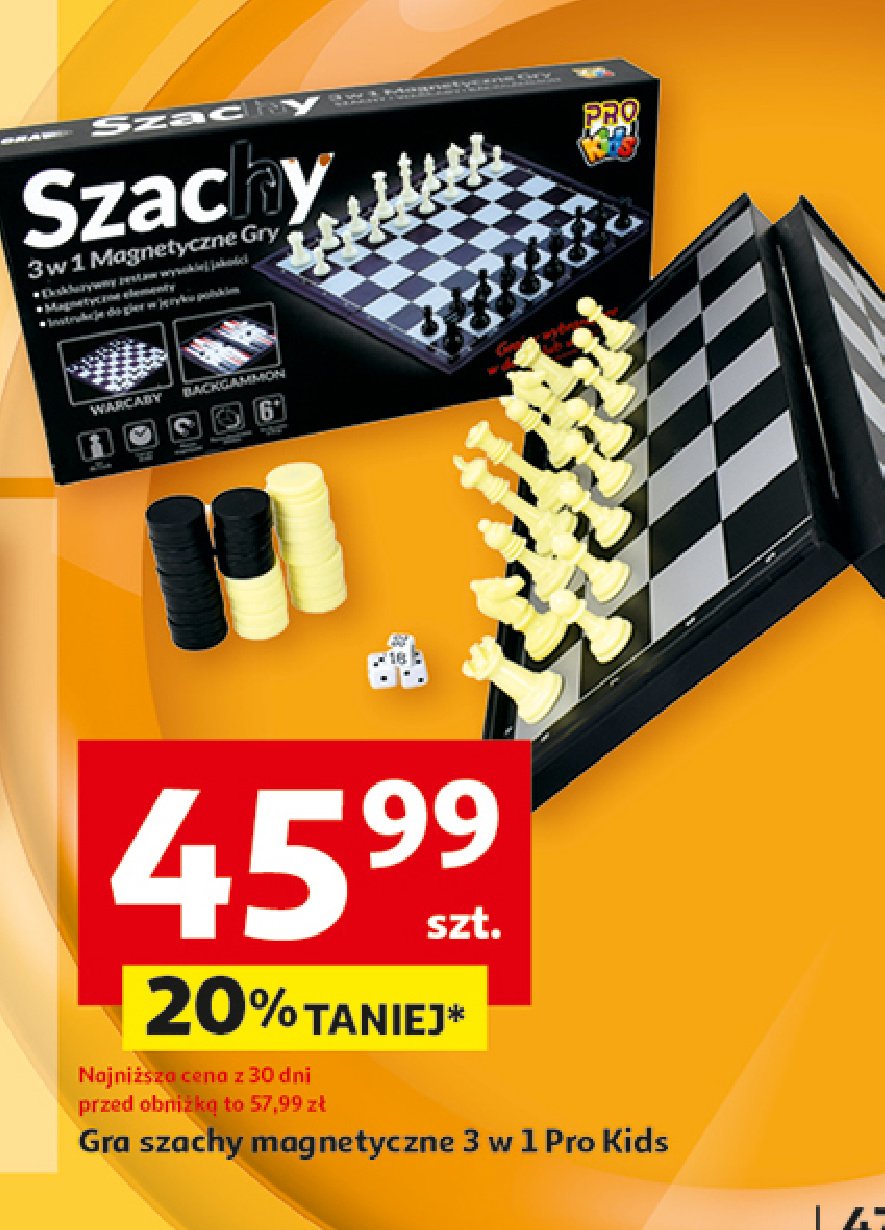 Szachy magnetyczne Pro kids promocja