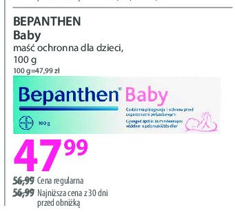 Maść ochronna do pielęgnacji skóry niemowląt BEPANTHEN BABY EXTRA promocja