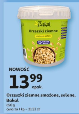 Orzeszki ziemne smażone, solone, Bakal promocja w Auchan