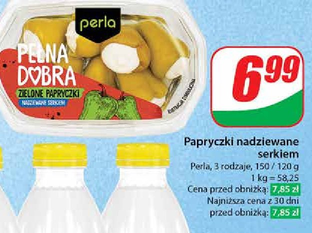 Papryczki nadziewane serkiem zielone Perla antipasti promocja