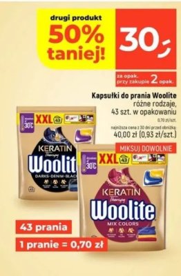Kapsułki do prania Woolite różne rodzaje 43 szt. w opakowaniu promocja w Dealz