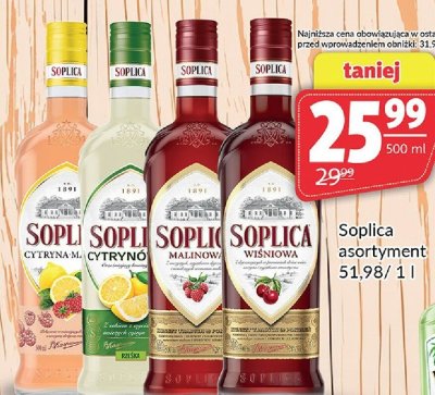 Soplica asortyment (Cytryna, Cytryno, Malinowa, Wiśniowa) promocja w Prim Market