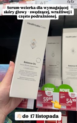 Serum-wcierka regenerująca do skóry głowy Balance On  promocja w Rossmann