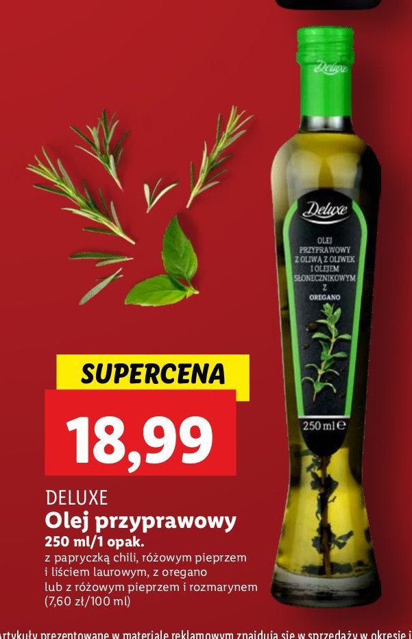 Olej z pestek winogron z dodatkiem oregano Deluxe promocja