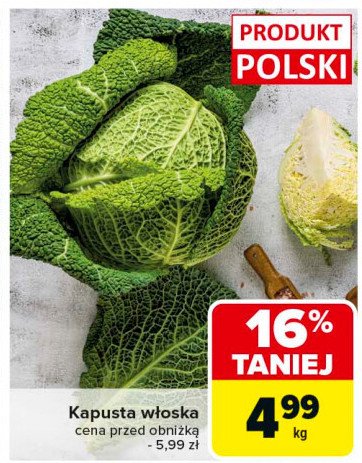 Kapusta włoska promocja