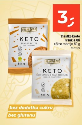 Ciastko keto Frank & Oli różne rodzaje promocja w Dealz