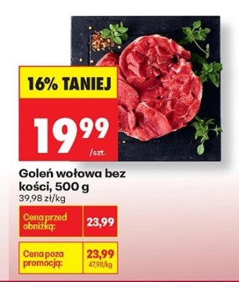 Goleń wołowa bez kości, 500 g promocja w Biedronka