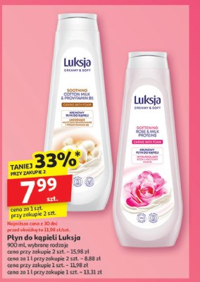 P艂yn do k膮pieli cotton milk & provitamin b5 Luksja creamy & soft promocja