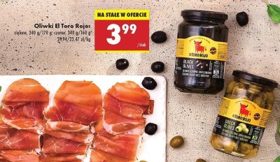 Oliwki czarne drylowane El toro rojo promocja