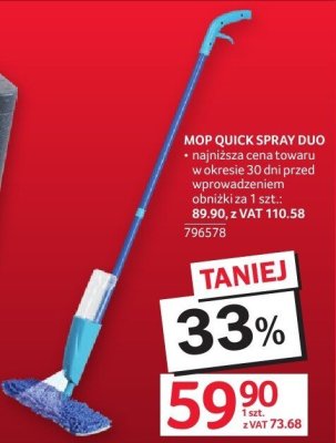 Mop Quick Spray Duo promocja w Selgros