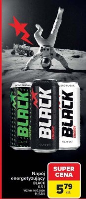 Napój energetyzujący BLACK 0,5l promocja w Carrefour