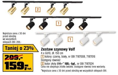 Zestaw szynowy Volf biały promocja w OBI