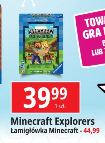 Gra minecraft explorers Ravensburger promocja