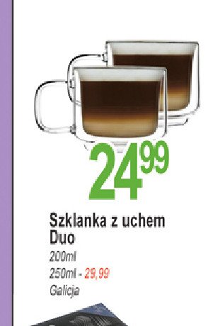 Szklanka z uchem duo 250 ml Galicja promocja
