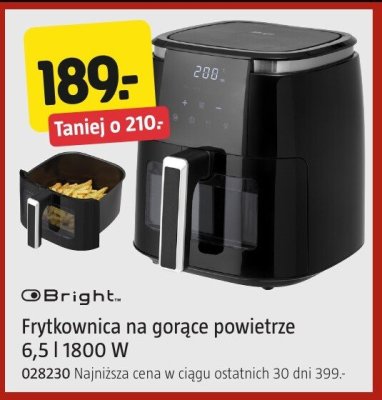 Frytkownica na gorące powietrze Bright 6,5 l 1800 W promocja w Jula