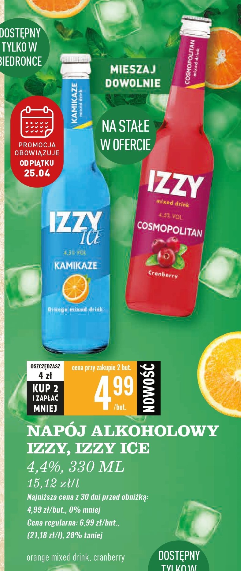 Drink cosmopolitan IZZY DRINK promocja