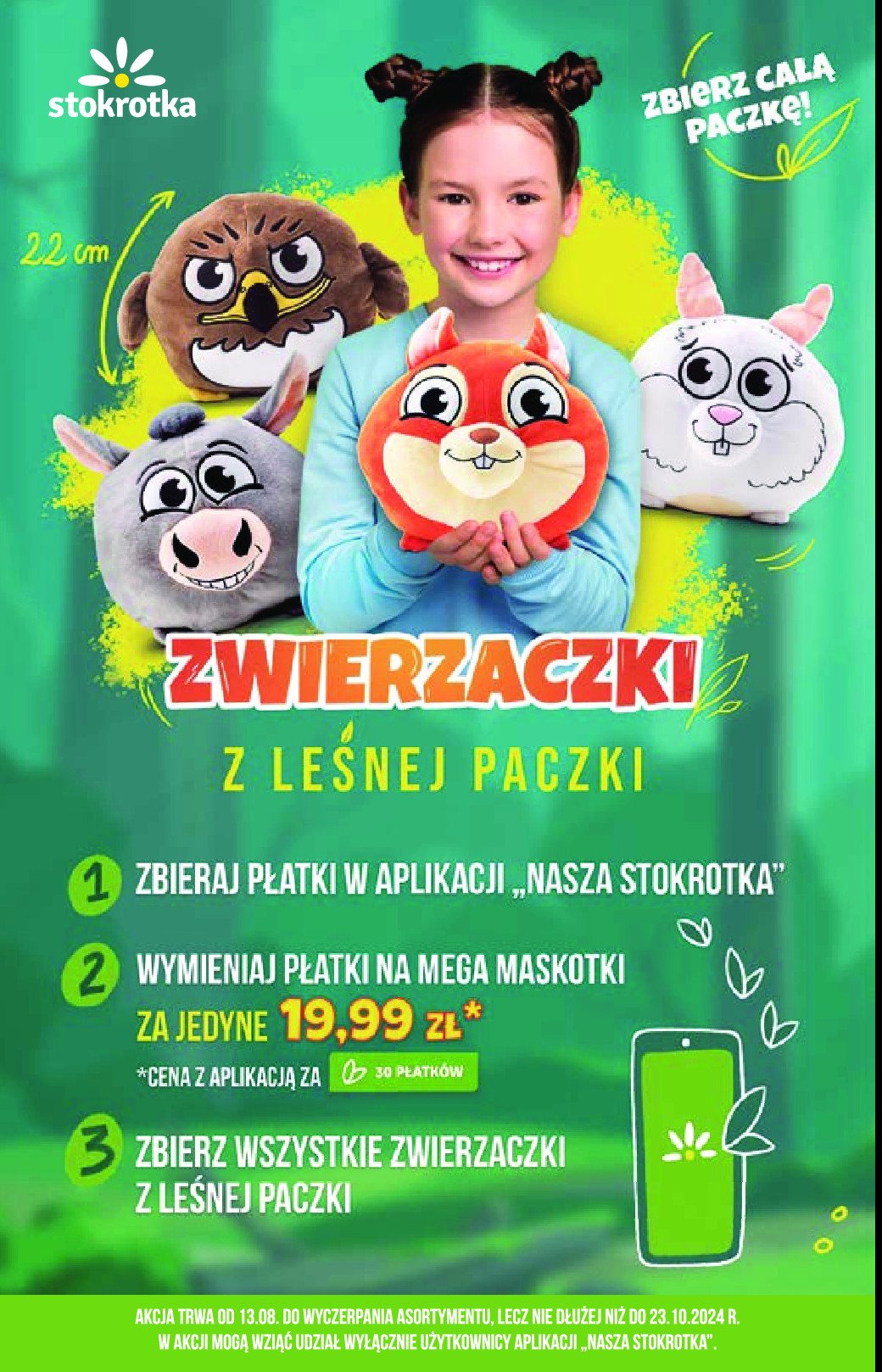 Zwierzaczki z leśnej paczki promocja w Stokrotka