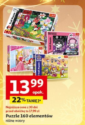 Puzzle 160 elementów różne wzory promocja w Auchan