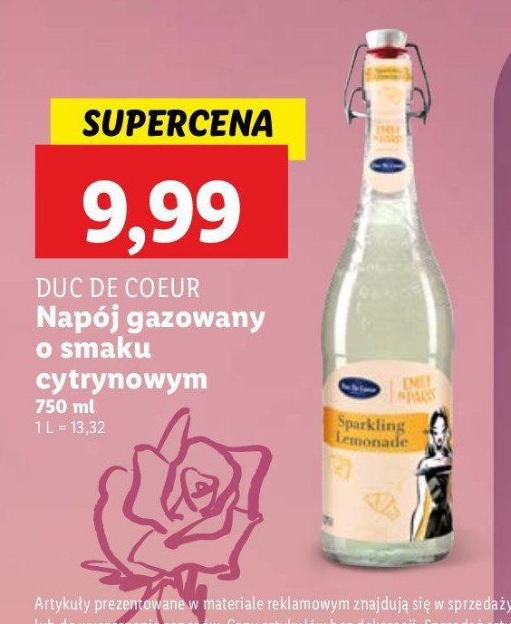 Lemoniada cytrynowo- limonkowa Duc de coeur promocja w Lidl