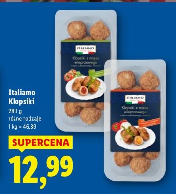 Klopsiki Italiamo różne rodzaje promocja w Lidl