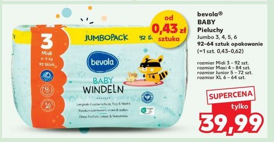 Pieluchy 3 Bevola baby promocja