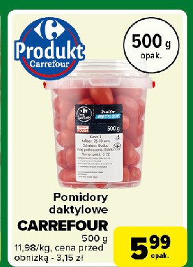 Pomidory daktylowe Carrefour targ świeżości promocja