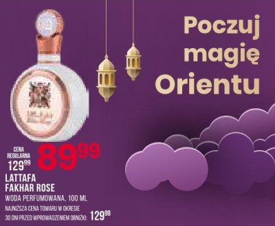 Perfumy Lattafa Fakhar Rose promocja w Drogerie Natura