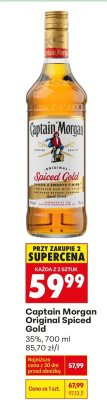 Rum Captain Morgan Original Spiced Gold 35% promocja w Biedronka