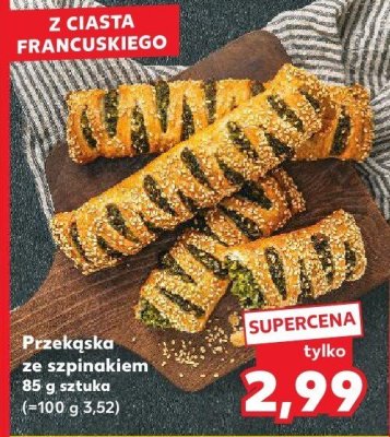 Przekąska ze szpinakiem promocja w Kaufland