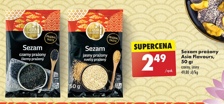 Sezam czarny prażony Asia flavours promocja