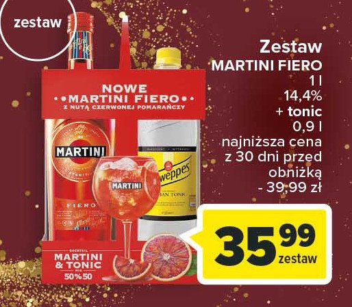 Vermouth + tonic Martini fiero promocja