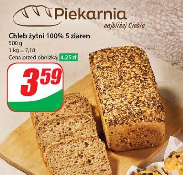 Chleb żytni 5 ziaren promocja