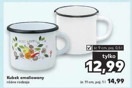 Kubek emaliowany 1 l promocja