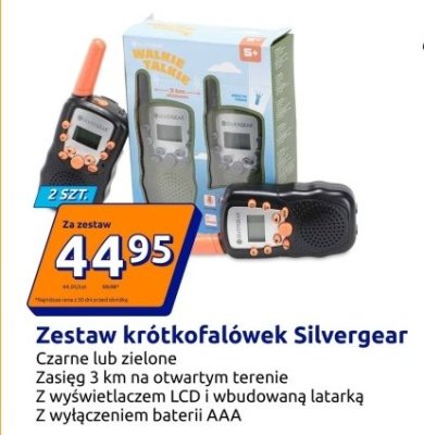 Zestaw krótkofalówek Silvergear promocja w Action
