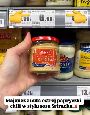 Majonez smakowy Sriracha promocja w Intermarche